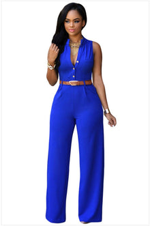 Macacão Feminino Pantalona Cintura Alta com Amarração | Bella Stilo