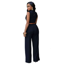 Macacão Feminino Pantalona Cintura Alta com Amarração | Bella Stilo