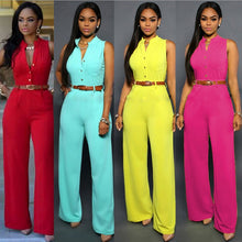 Macacão Feminino Pantalona Cintura Alta com Amarração | Bella Stilo