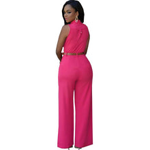 Macacão Feminino Pantalona Cintura Alta com Amarração | Bella Stilo