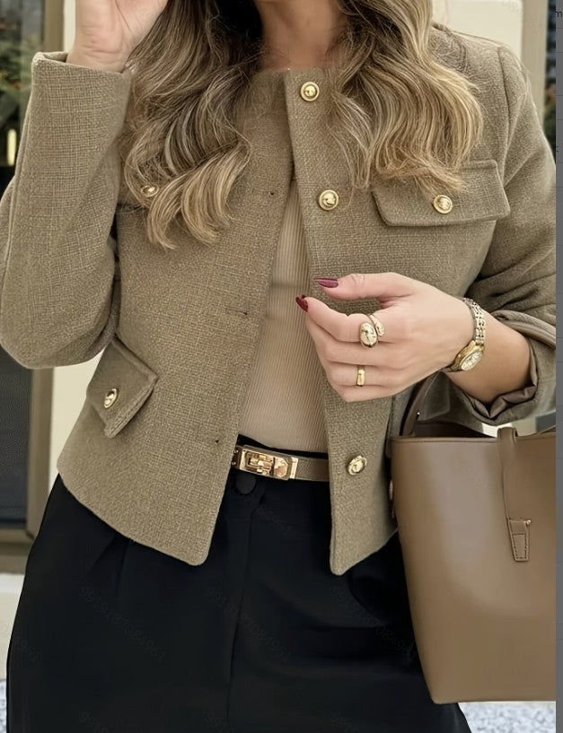 Jaqueta Feminina Preta Premium Elegante | Bella Stilo