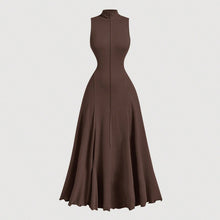 Vestido Longo Feminino Premium Drapeado com Gola Alta | Bella Stilo